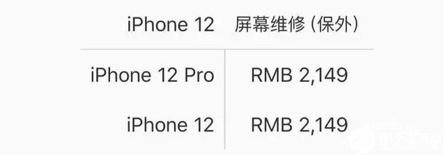 iphone12屏幕坏了维修要多少钱