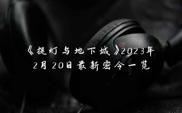 《提灯与地下城》2023年2月20日最新密令一览