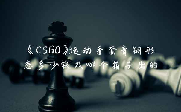 《CSGO》运动手套青铜形态多少钱及哪个箱子出的