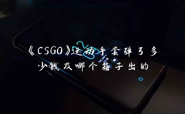 《CSGO》运动手套弹弓多少钱及哪个箱子出的