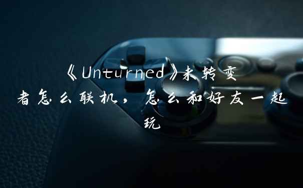 《Unturned》未转变者怎么联机，怎么和好友一起玩