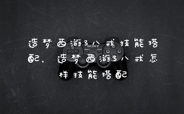 造梦西游3八戒技能搭配，造梦西游3八戒怎样技能搭配