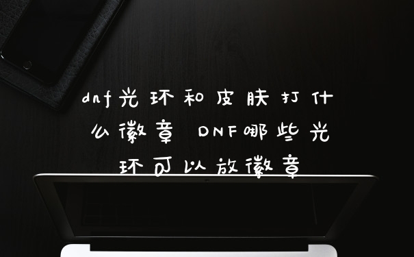 dnf光环和皮肤打什么徽章 DNF哪些光环可以放徽章