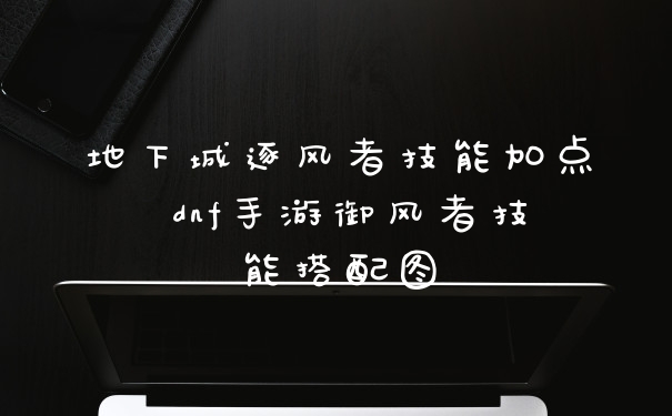 地下城逐风者技能加点 dnf手游御风者技能搭配图