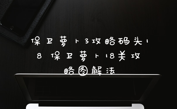 保卫萝卜3攻略码头18 保卫萝卜18关攻略图解法