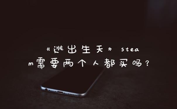 《逃出生天》steam需要两个人都买吗？