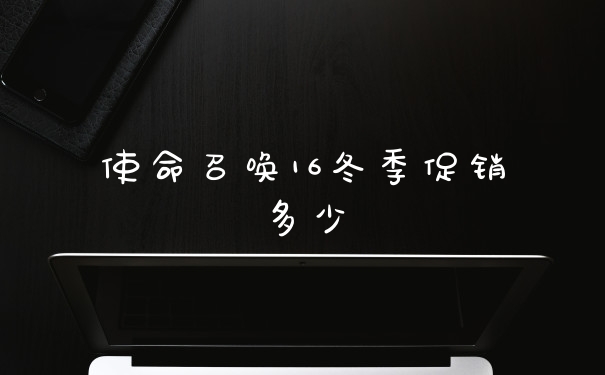 使命召唤16冬季促销多少