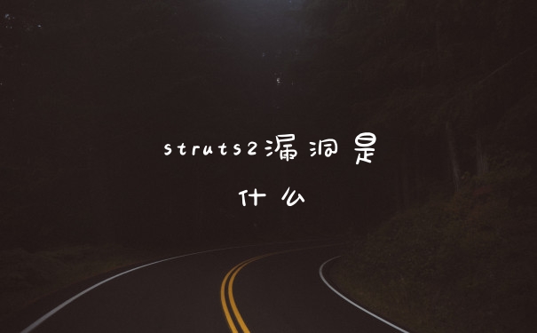 struts2漏洞是什么