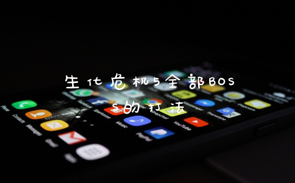 生化危机5全部BOSS的打法