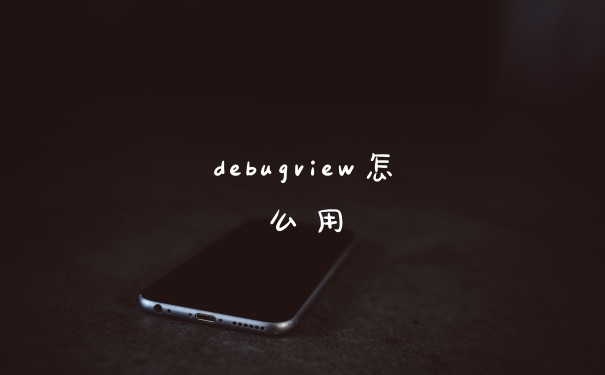 debugview怎么用