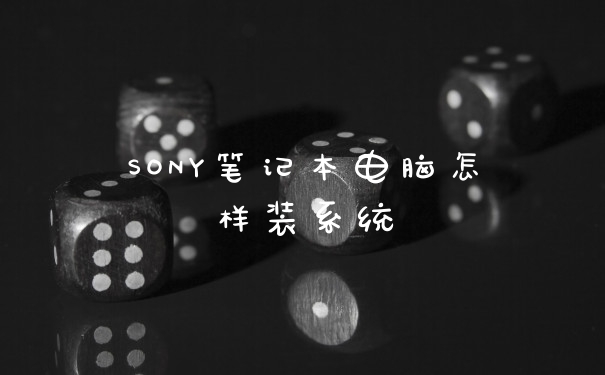 SONY笔记本电脑怎样装系统