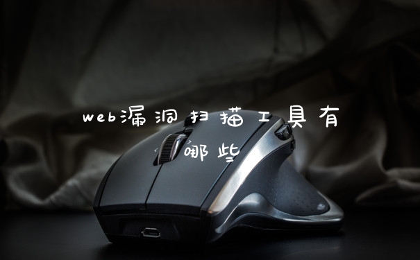 web漏洞扫描工具有哪些