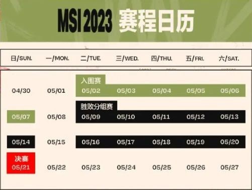 2023英雄联盟msi赛程表详情_MSI抽签分组输出是啥